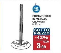 Iper - Portarotolo In Metallo Cromato
