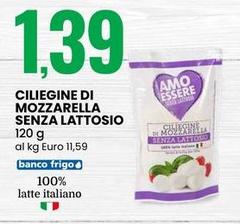 Ciliegine Di Mozzarella Senza Lattosio