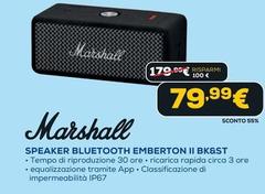 Marshall - Speaker Bluetooth Emberton II BK&ST