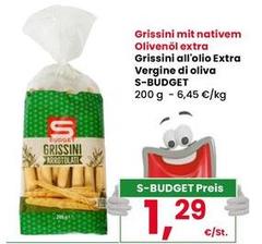 S budget - Grissini All'Olio Extra Vergine Di Oliva