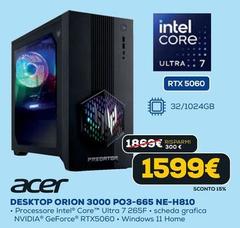 Acer - Desktop Orion 3000 PO3-665 NE-H810