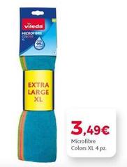 Vileda - Microfibre Colors Xl 4 Pz.