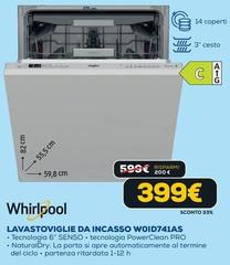 Whirlpool - Lavastoviglie Da Incasso W0ID741AS