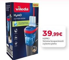 Vileda - H2pro Sistema Lavapavimenti A Piastra Piatta