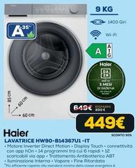 Haier - Lavatrice HW90-B14367U1-IT