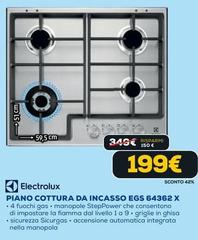 Electrolux - Piano Cottura Da Incasso EGS 64362 X