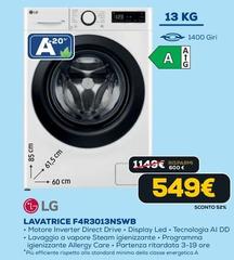 LG - Lavatrice F4R3013NSWB