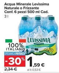 Levissima - Acqua Minerale Naturale O Frizzante
