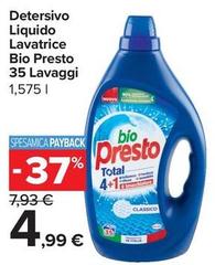 Bio Presto - Detersivo Liquido Lavatrice