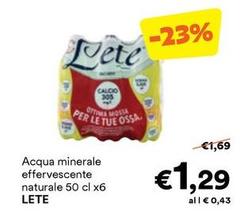 Lete - Acqua Minerale Effervescente Naturale