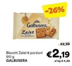 Galbusera - Biscotti Zalet 6 Porzioni