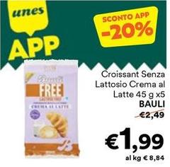 Bauli - Croissant Senza Lattosio Crema Al Latte