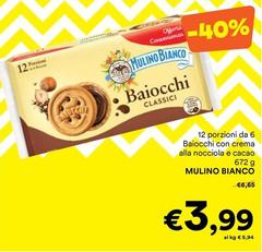 Mulino Bianco - Baiocchi Con Crema Alla Nocciola E Cacao