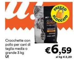 U! - Crocchette Con Pollo Per Cani Di Taglia Media O Grande