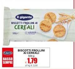 Il Gigante - Biscotti Frollini Ai Cereali