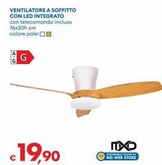 Mxd - Ventilatore A Soffitto Con Led Integrato
