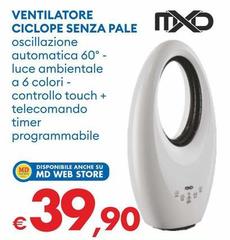Mxd - Ventilatore Ciclope Senza Pale 