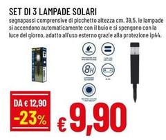Luce - Set Di 3 Lampade Solari