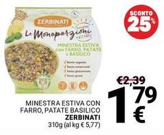 Zerbinati - Minestra Estiva Con Farro, Patate Basilico