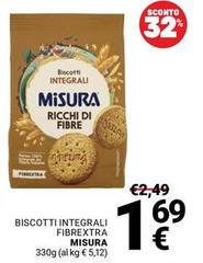 Misura - Biscotti Integrali Fibrextra