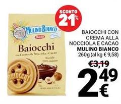 Mulino Bianco - Baiocchi Con Crema Alla Nocciola E Cacao