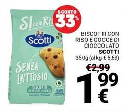 Scotti - Biscotti Con Riso E Gocce Di Cioccolato