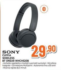 Sony - Cuffia Wireless Bt Onear WHCH520B