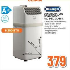 De Longhi - Condizionatore Monoblocco Pac E-S72 Classic