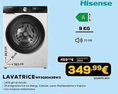 Hisense - LavatriceWF3S9043BW3