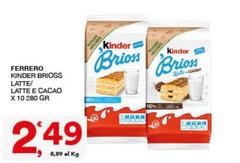 Ferrero - Kinder Brioss Latte/Latte E Cacao