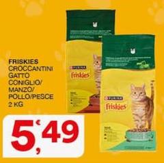 Friskies - Croccantini Gatto Coniglio/ Manzo/ Pollo/ Pesce