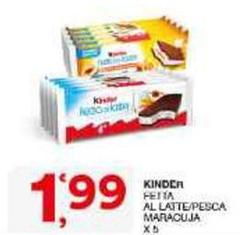 Kinder - Fetia Al Latte/Pesca Maracuja