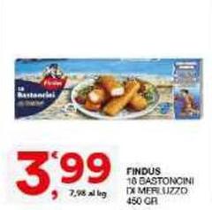 Findus - 10 Bastoncini Ix Merluzzo