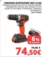 Luce - Trapano Avvitatore 18V-1,5 Ah