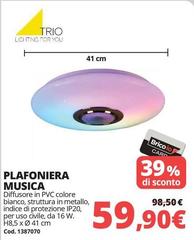 Plafoniera Musica