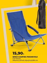 Sedia Camping Pieghevole