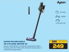 Dyson - Scopa Ricaricabile V8 Cyclone 494706-01