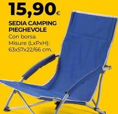 Sedia Camping Pieghevole