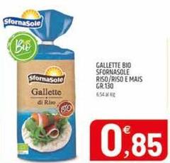Bio - Gallette  Sfornasole Riso/riso E Mais