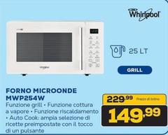 Whirlpool - Forno Microonde Mwp254w