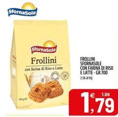 Sfornasole - Frollini Con Farina Di Riso E Latte