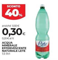 Lete - Acqua Minerale Effervescente Naturale