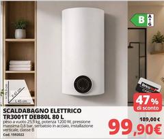 Scalabagno Elettrico TR3001T TR3001T DEB80L 80 L