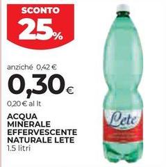 Lete - Acqua Minerale Effervescente Naturale