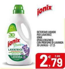 Ionix - Detersivo Liquido Per Lavatrice Ipaallergenico Con Profumo Di Lavanda 30 Lavaggi