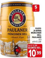 Paulaner - Fusto Di Birra Munchner Hell