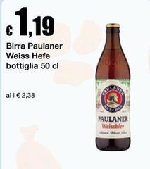 Paulaner - Birra Weiss Hefe Bottiglia