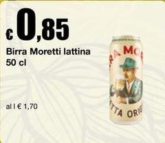 Moretti - Birra Lattina