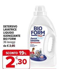 Bioform - Detersivo Lavatrice Liquido Igienizzante