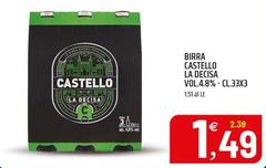 Castello - Birra La Decisa Vol.4.8%